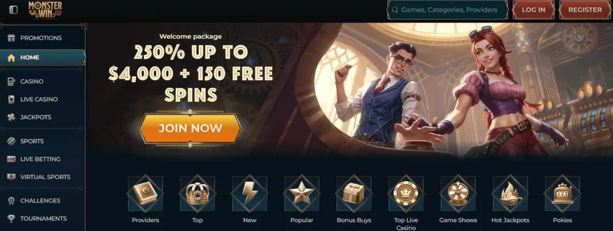 Monsterwin homepage nowe kasyna online Polska